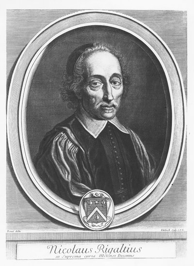 Portrait of Nicolas Rigault by Gérard Edelinck
